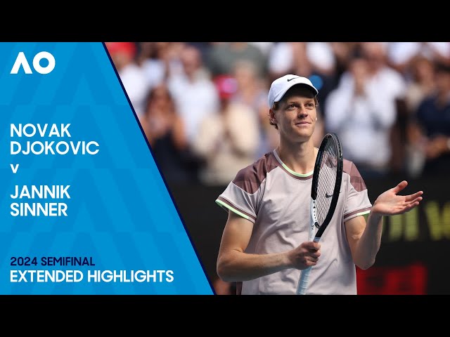 Jannik Sinner vs Novak Djokovic: Australian Open 2024 Semifinal Highlights