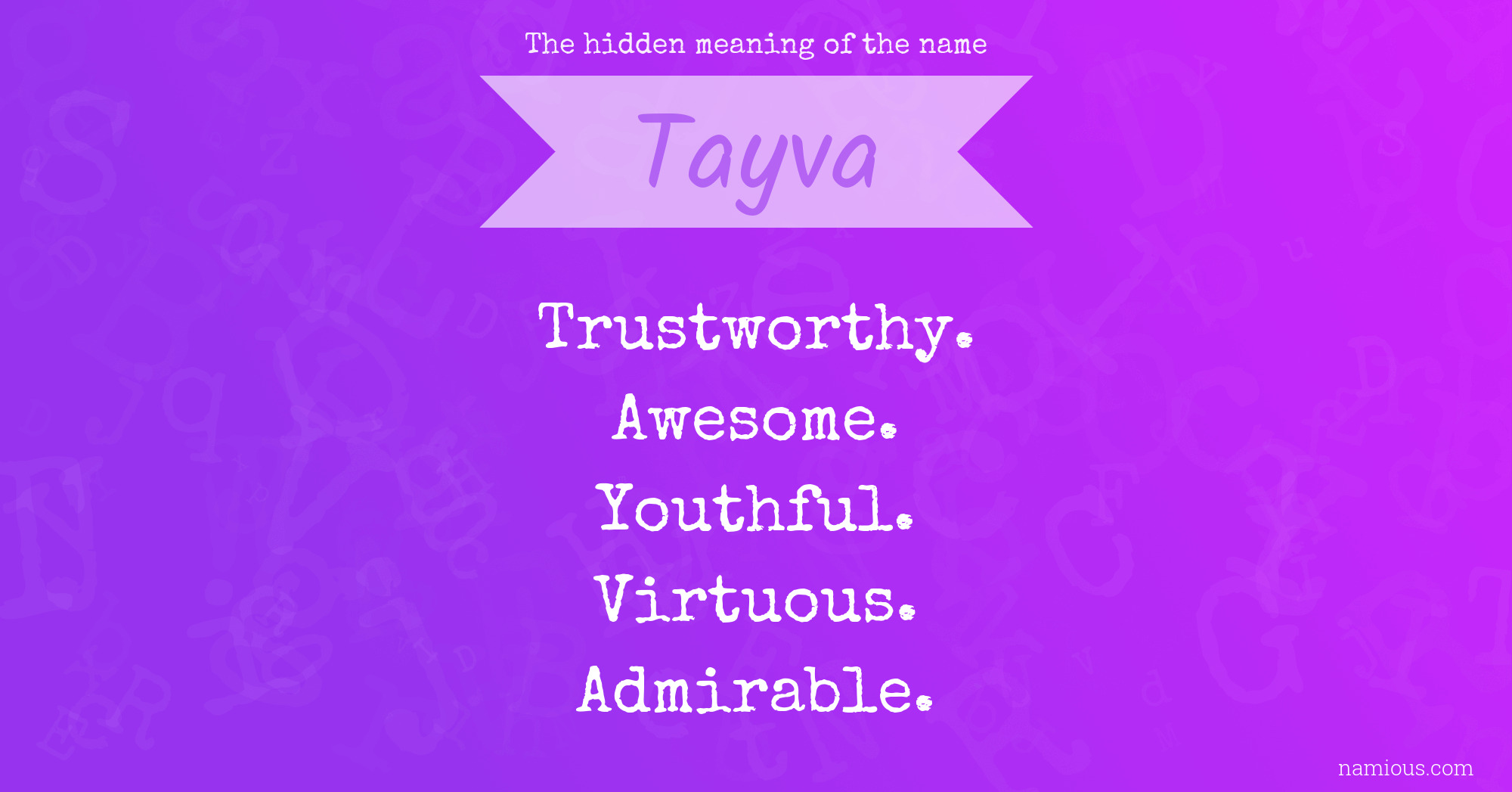 Discover the Meaning and Popularity of the Name Tayva