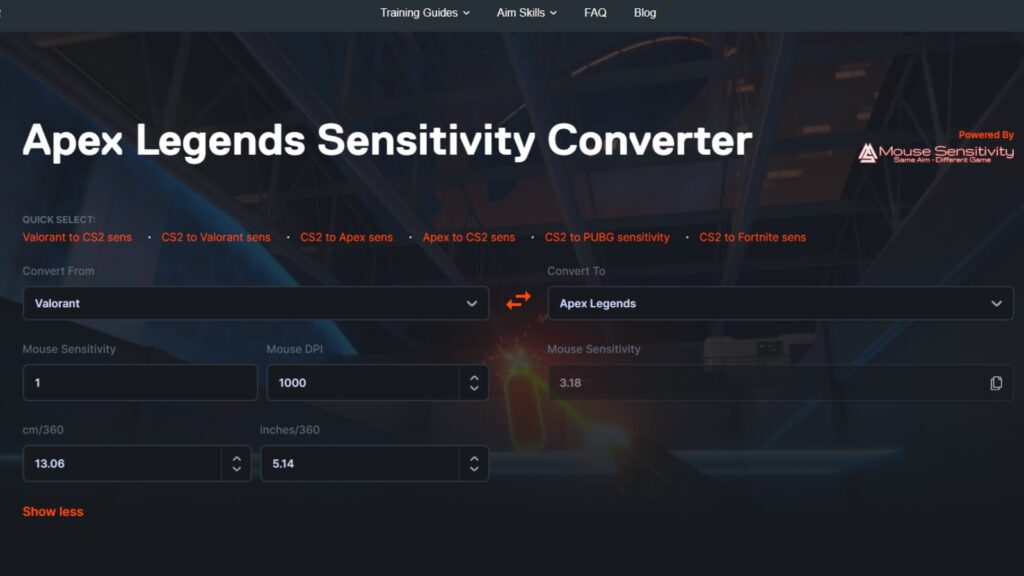 CSGO to Apex Sensitivity Calculator: Get Your Perfect Aim Settings Now