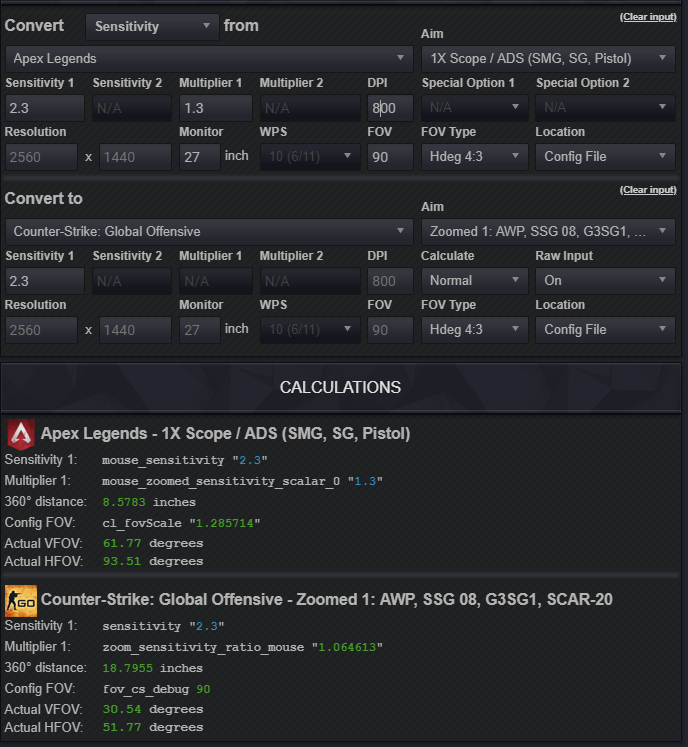 CSGO to Apex Sensitivity Calculator: Get Your Perfect Aim Settings Now