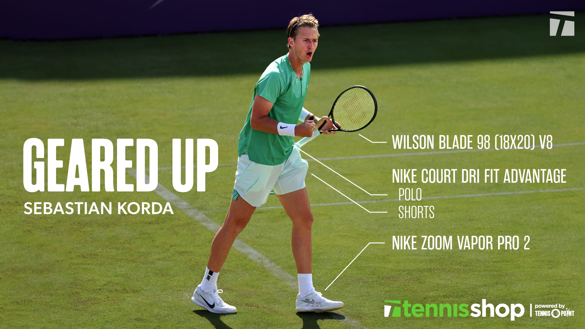 Sebastian Kordas gear guide: What racquets and shoes does he use? Get the pro look here