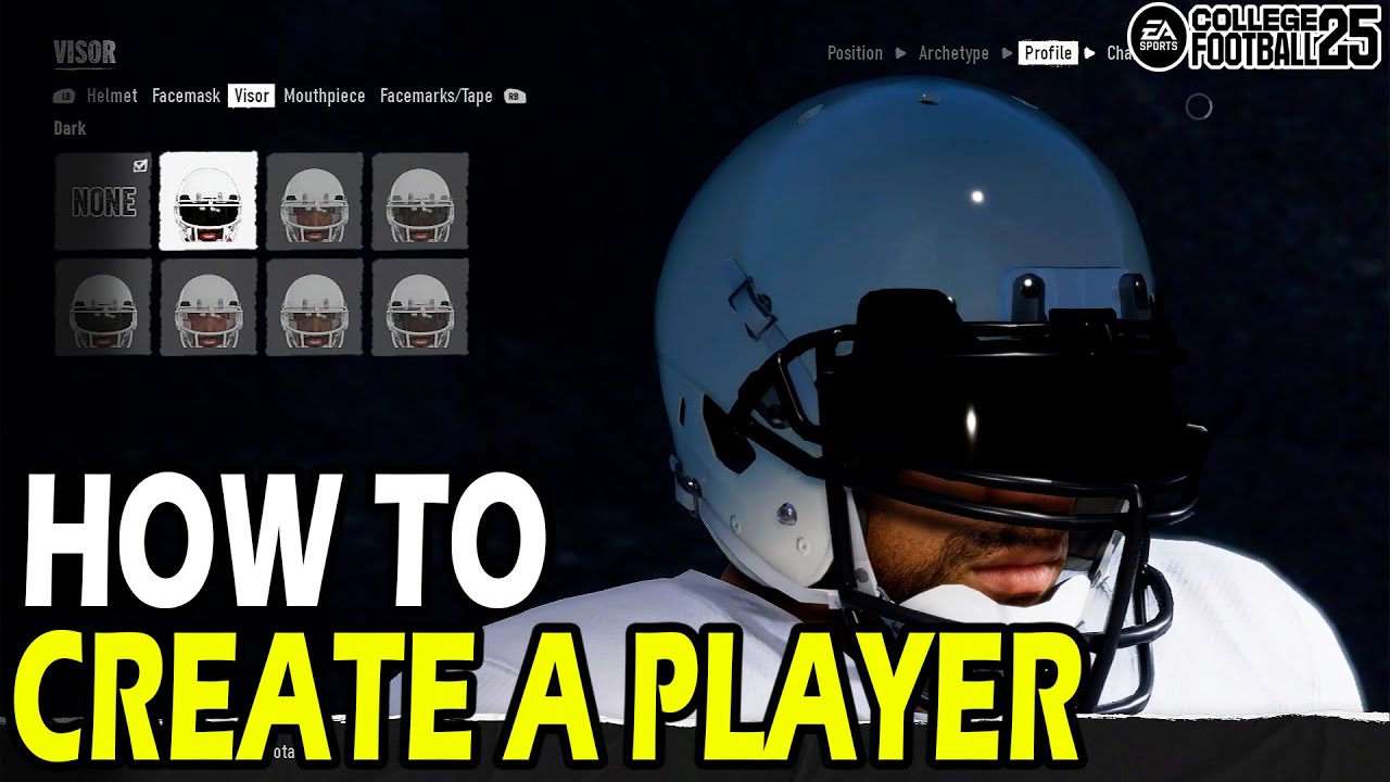 Step-by-Step Guide: Create a Player in College Football 25