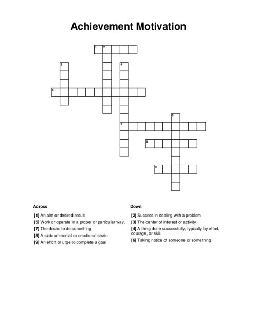 The Ultimate Guide to Accomplishment Crossword Puzzles