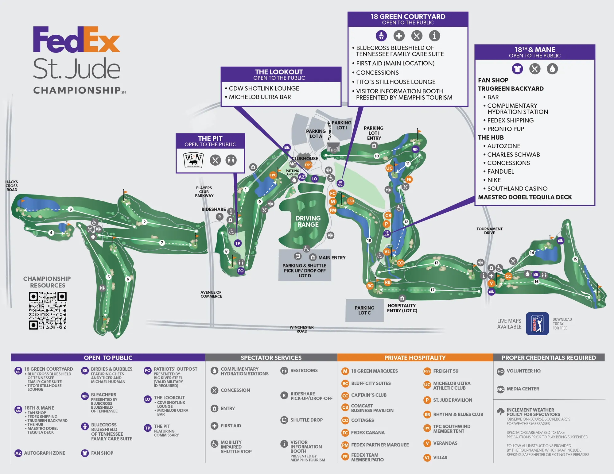 TPC Southwind Course Map: Quick Layout for Golfers