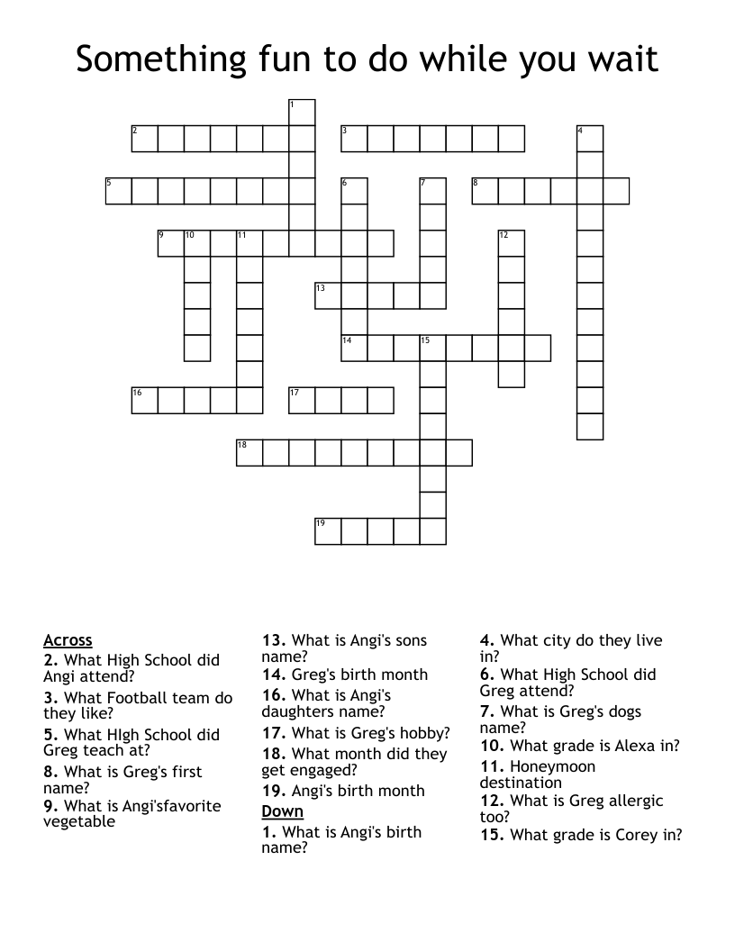 Quick Answers for the But Wait Crossword Puzzle Clue