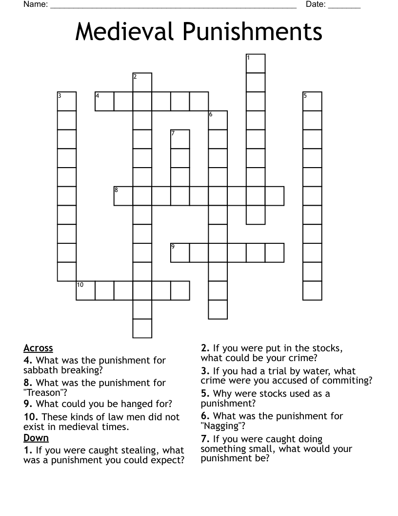 Dont Get Caught! Understanding Crossword Clue Punishment.