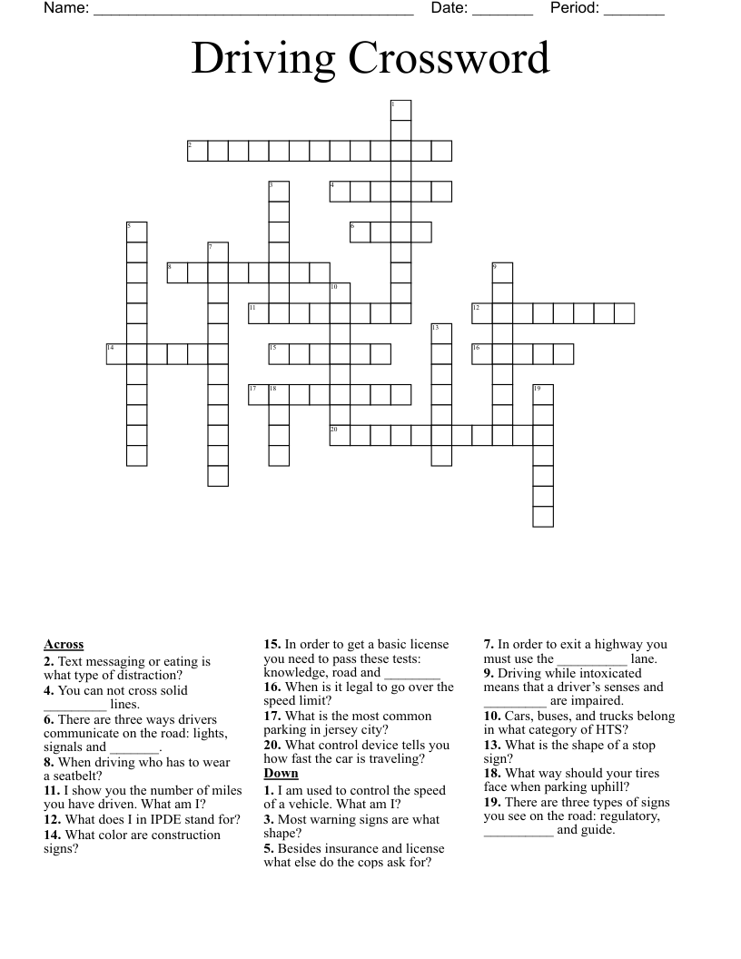 Elevated for driving crossword: A quick guide for beginners