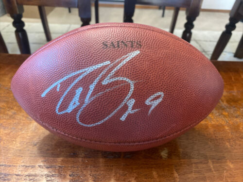 Real Football Signed by Drew Brees| Grab Yours while supplies last!