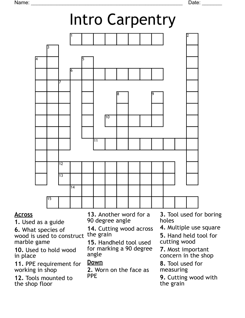 Top Tips for Cracking that Carpenter Crossword Puzzle.