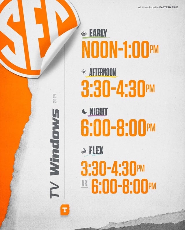 What time does Tennessee play today? Dont miss the kickoff!