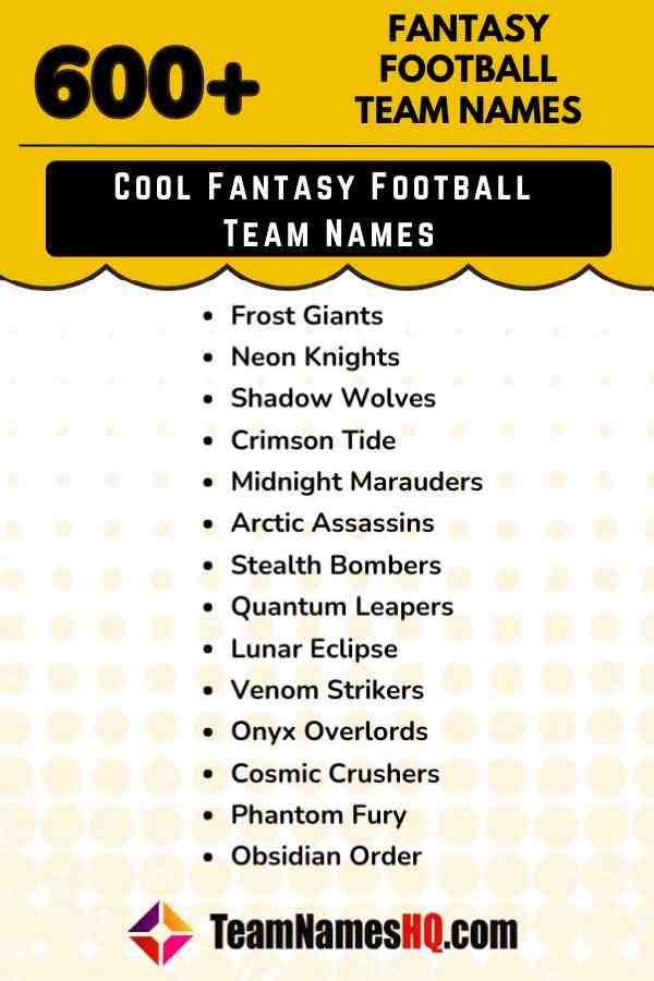 Fantasy Football Team Names for Falcons Fans: Creative Names.