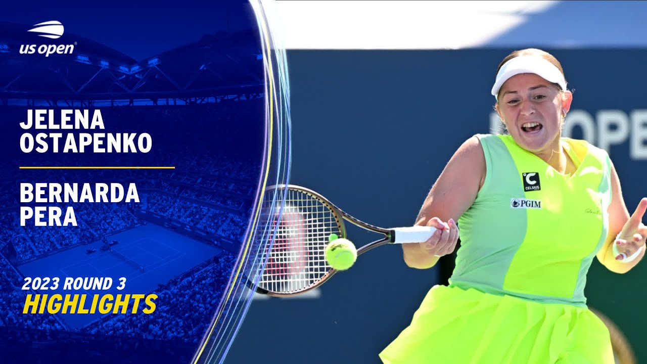 ostapenko vs pera match highlights: Watch the most exciting points and key moments easily from their game.